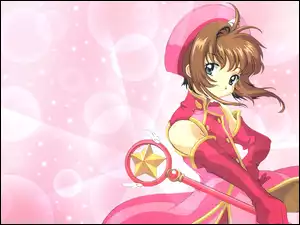 Cardcaptor Sakura, kij, kobieta, czapka
