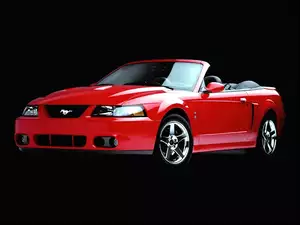 Cabrio, Czerwony, Ford Mustang