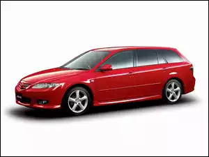 Kombi, Czerwona, Mazda 6