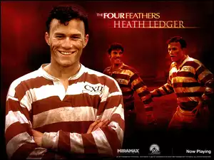 uśmiech, The Four Feathers, mężczyźni, Heath Ledger, paski