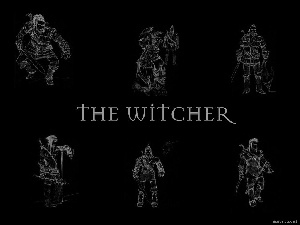 The Witcher, miecz, szkic, wojownik