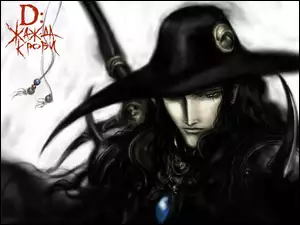 kapelusz, Vampire Hunter D - Bloodlust, poważna, twarz