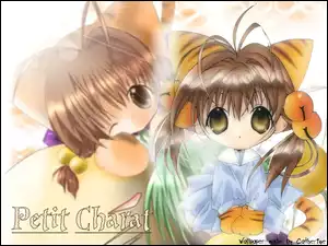 Digi Charat, promienie, kot, oczy