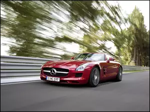 Sylwetka, Mercedes Benz SLS, Piękna