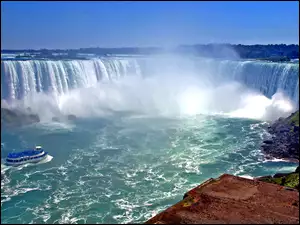 Woda, Wodospad, Wycieczki, Niagara, Wzburzona