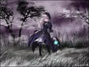 Rozen Maiden, drzewo, kobieta, dark