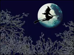 Halloween, baba jaga na miotle