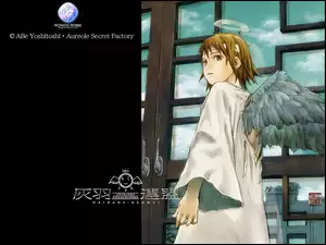 angel, Haibane Renmei, wrota, drzwi, kobieta