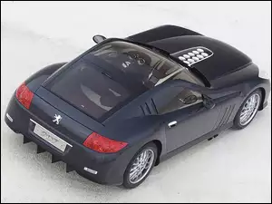 Czarny Peugeot 907