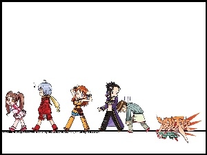 napis, Bakuretsu Tenshi, ludzie