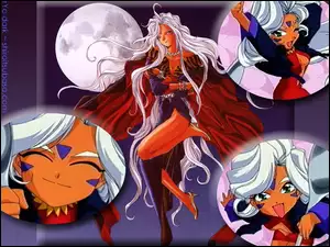 księżyc, Oh My Goddess, ludzie