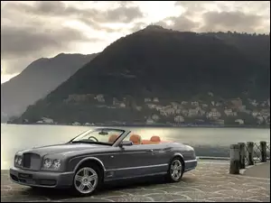 Srebrny, Dach, Bentley Azure, Otwarty