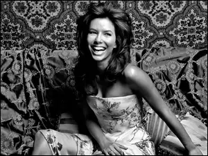 zęby, szeroki, Eva Longoria, uśmiech, białe