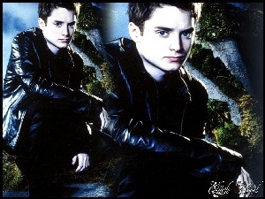 Elijah Wood, skórzana kurtka