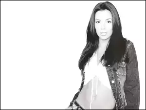 kurtka, Eva Longoria, jeansowa