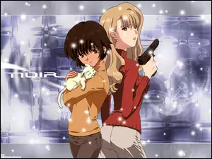 para, Noir, pistolet, królik