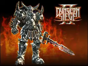miecz, Dungeon Siege, mężczyzna, postać, zbroja
