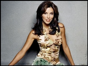 falbanki, Eva Longoria, bluzka