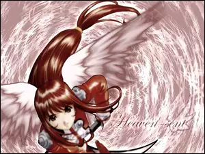 skrzydła, Sakura Wars, brązowe włosy