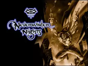 logo, Nwn Hordes, sztylet, postać, mężczyzna