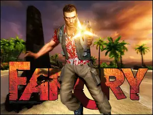 postać, Far Cry, mężczyzna, broń