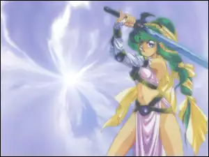 Urusei Yatsura, kobieta, miecz