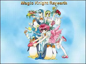 pingwiny, Magic Knight Rayearth, ludzie