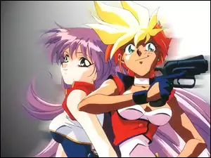 pistolet, Dirty Pair Flash, dziewczyny