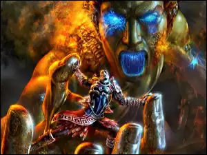 God Of War 2, ręka, postać, dłoń, potwór
