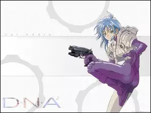 D N Angel 2, strój, dziewczyna, pistolet
