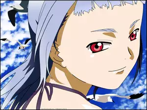 Mai Hime, ptaki, kobieta, oczy
