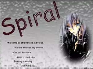 tekst, Spiral, kobieta