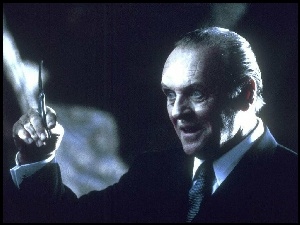 Anthony Hopkins, krawat, biała, koszula