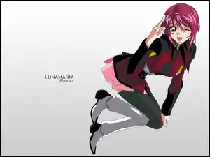Gundam Seed, mini, kobieta, salut