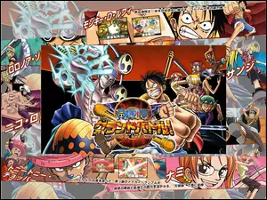 plakat, One Piece, ludzie