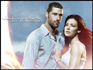 Filmy Lost, stoją, Evangeline Lilly, Matthew Fox