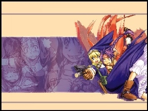 Chrono Crusade, postacie, pistolet, ludzie