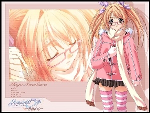kobieta, Memories Off, okulary
