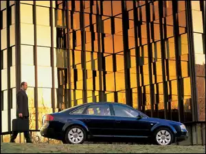 Biurowiec, Granatowe, Audi A6