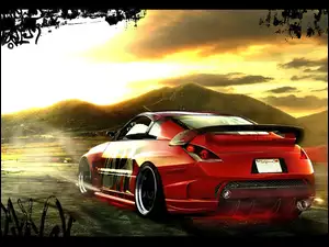 TUNING, Czerwony, Nissan 350Z