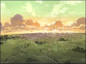 Haibane Renmei, kraina, widok