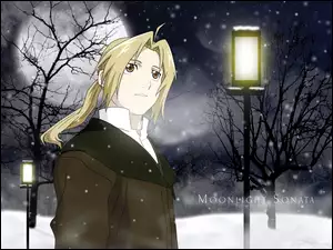 Full Metal Alchemist, latarnia, zima, postać