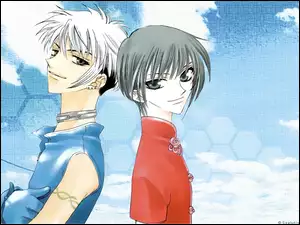 chmury, Fruits Basket, ludzie