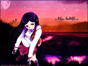 Mai Hime, ptaki, kobieta, staw