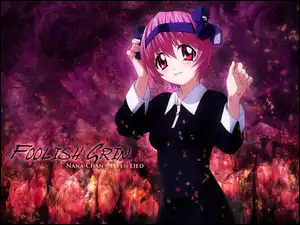 Elfen Lied, różowy, kobieta, krawat