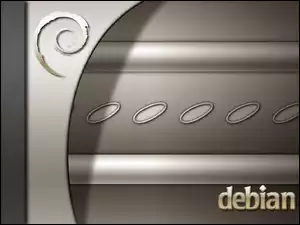 Linux Debian, grafika, ślimak, muszla, zawijas