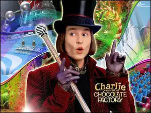 Charlie And The Chocolate Factory, bajka, Johnny Depp, cylinder