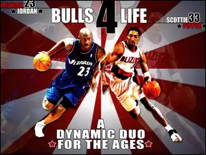 Koszykówka, Chicago Bulls, Michael Jordan , Scottie Pippen