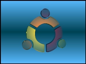 krąg, Ubuntu, symbol, grafika, ludzie