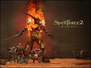 ogień, Spellforce, miecz, potwór